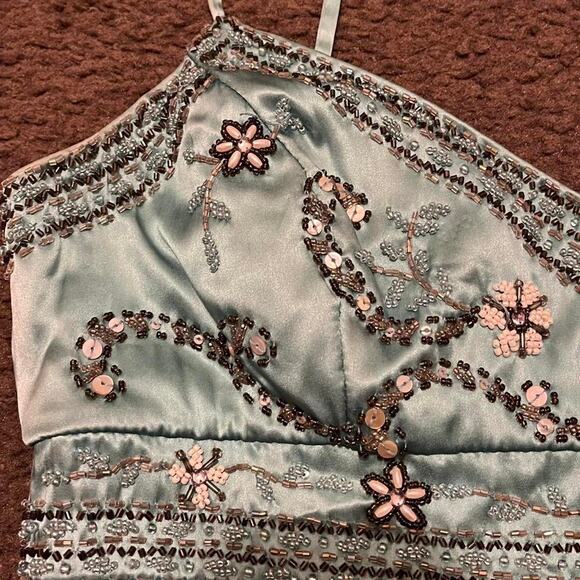 Y2K Sue Wong Silk Beaded Fairy Dress - Picture 7 of 8